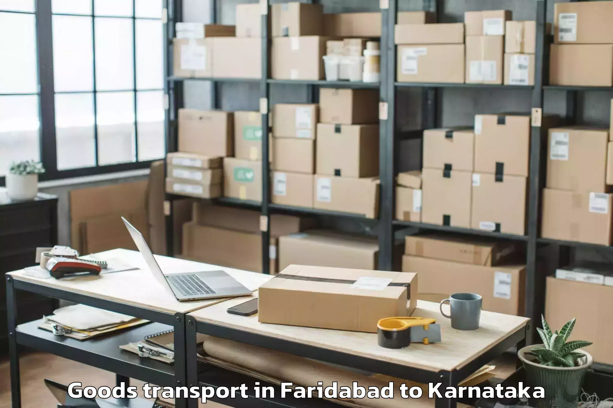 Affordable Faridabad to Bajpe Airport Ixe Goods Transport